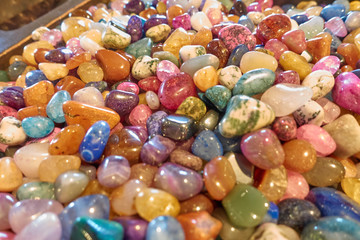 multicolored gem stones and rocks     