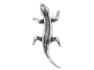 Jewelry Pendant - Lizard, Chameleon, Crocodile - Stainless Steel