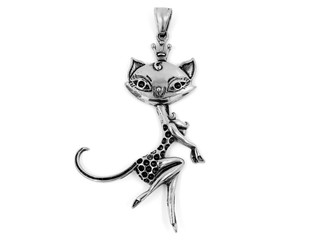 Jewelry, Pendant Cat. Stainless steel