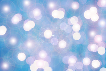 Abstract light blue background with bokeh effect