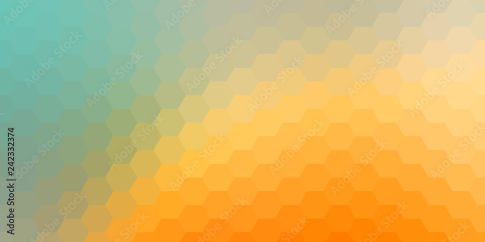 Wall mural abstract hexagonal background. vector geometric background with hexagons and gradient effect. bright
