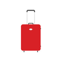 Luggage, vector isolated on white background