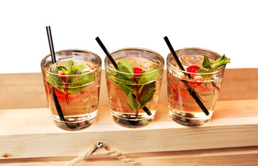 Festive cocktails.