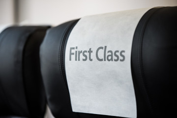 First class train seat