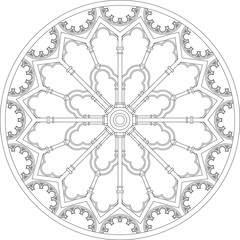Minden 24_1, Germany, rose window
