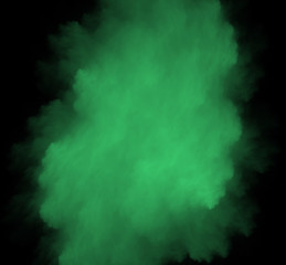 Ufo green blurred fractal background. Fantasy fractal texture. Digital art. 3D rendering. Computer generated image.