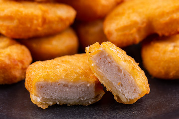 Nuggets chicken with batter
