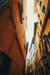 Narrow street in Pisa