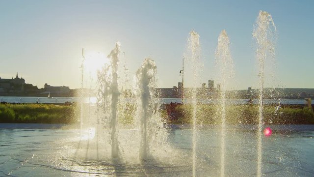 Fontaine Du Quai Paquet in Levis, Canada