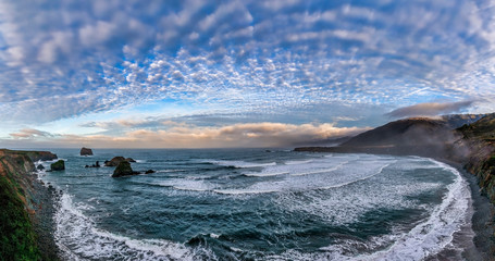 Panorama at the Beach after a storm