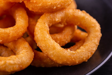 Kalmar fried in batter on sunflower oil © maleficenta