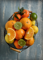 heap of assorted citrus fruit, fruit rich in vitamin C and antioxidant