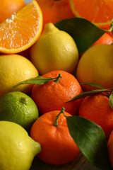 heap of assorted citrus fruit, fruit rich in vitamin C and antioxidant