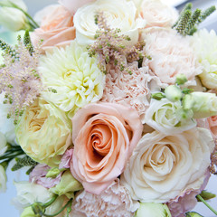 Beautiful bouquet of flowers close-up.