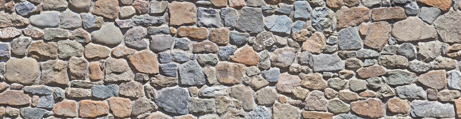 Rustic natural stone wall.