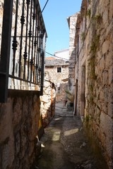 narrow street in Croatia