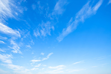 blue sky background texture with white clouds.