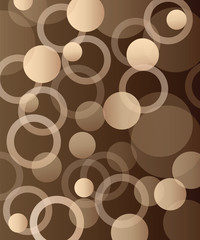 abstract brown pattern with circles vector illustration - abstract background - buggles theme 