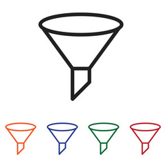 Funnel icon vector