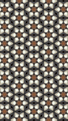 Ornate geometric pattern and abstract colored background