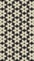 Ornate geometric pattern and abstract colored background