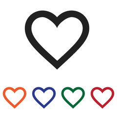 Heart vector icon
