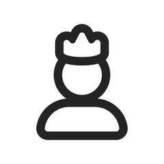 King vector icon