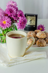 morning tea and biscuits