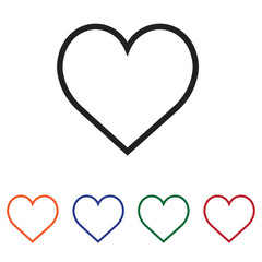 Heart vector icon