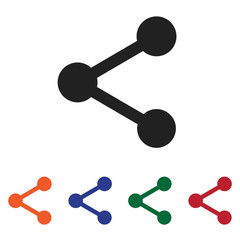 Filled Share icon vector isolated on white background. Modern symbol in trendy flat style for mobile app and web design.