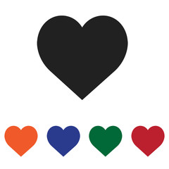 Heart vector icon