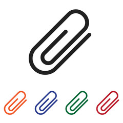 Paper clip vector icon
