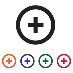 Add button vector icon