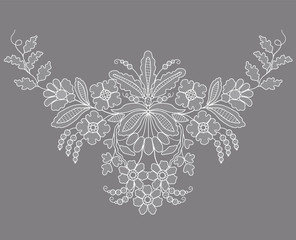 Floral lace pattern