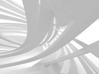 Abstract Modern White Architecture Background