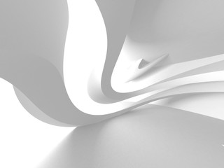 Abstract Modern White Architecture Background