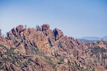 View towards High Peaks, Pinnacles National Park, California