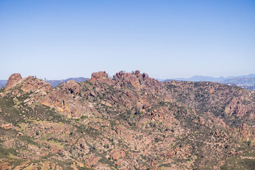 View towards High Peaks, Pinnacles National Park, California