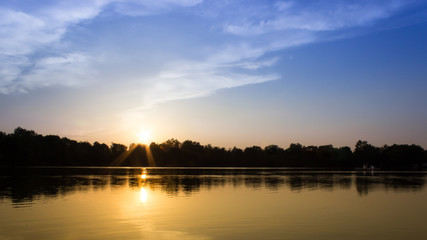 Lake near Munich with wonderful colours and a high contrast.