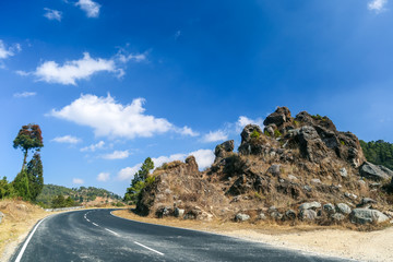 A road through the mountains