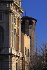 Fototapeta na wymiar edifici storici a torino in italia, europa 