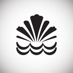 Water icon blue set on black background for graphic and web design, Modern simple vector sign. Internet concept. Trendy symbol for website design web button or mobile app