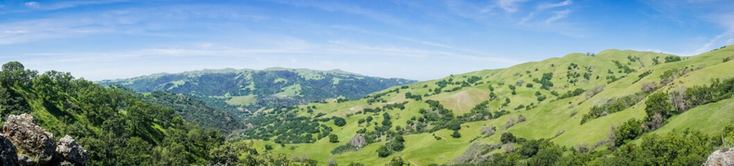 Fototapeta na wymiar View towards Mission Peak, Sunol Regional Wilderness, San Francisco bay area, California