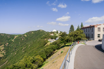 Walking around the Lick Observatory complex on top of Mt Hamilton, San Jose, south San Francisco bay, California