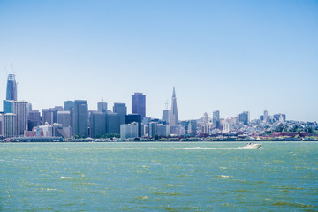 San Francisco downtown panoramic view, California