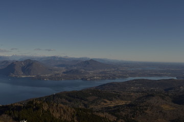 Vista dall'alto del Mottarone-Stresa