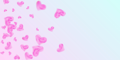 Hearts of confetti for valentines day