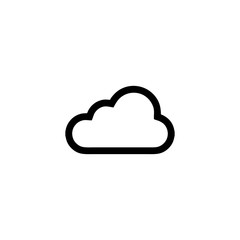cloud outline symbol