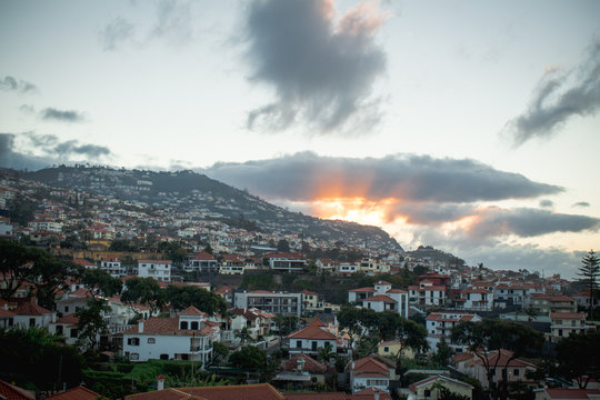 Picture of a sunrise in Funchal, Madeira