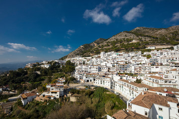 Fototapeta premium Panoramic view of Mijas village in Malaga province, Spain